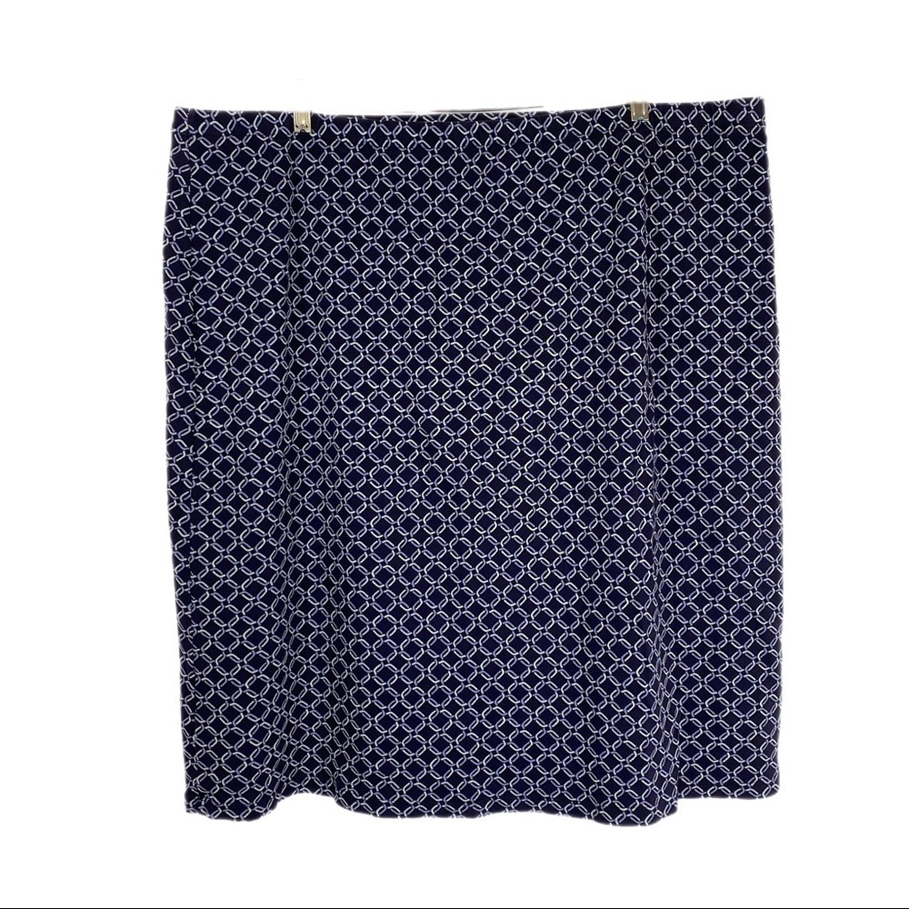 Lands’ End  Chain Link Design Stretchy Pull On Skirt